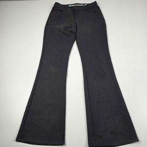VTG Y2K Mudd Pants Juniors 7 Gray Flare Trouser Twill Dress Casual Pockets